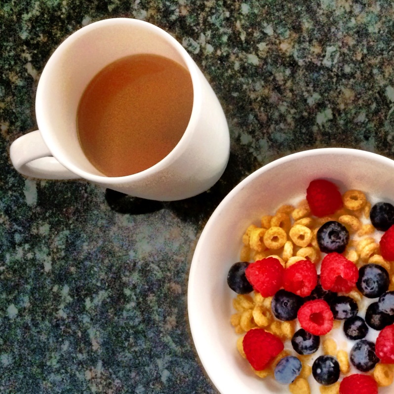 Berry Cereal and Coffee