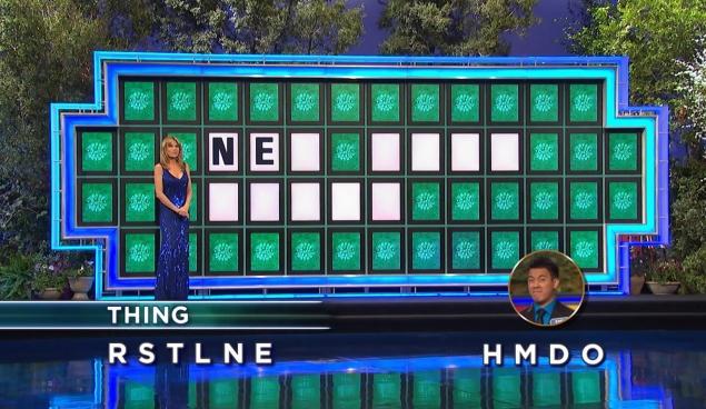 Wheel of Fortune final puzzle, friday favorites